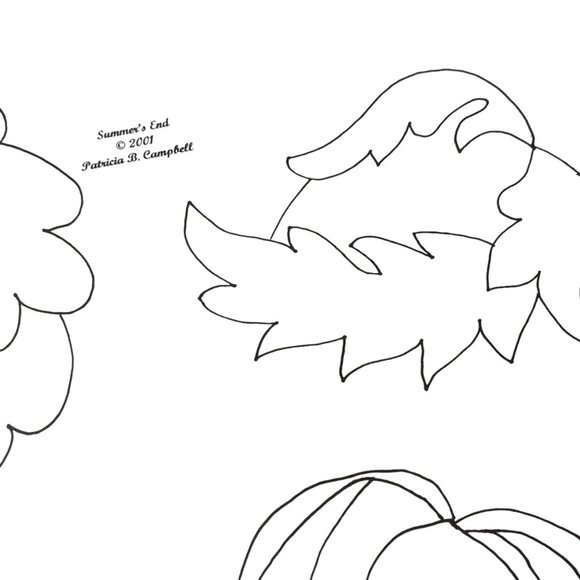 Summers End Quilt Pattern Kit By Patricia B. Campbell Jacobean Botanicals 2001 - Picture 2 of 5